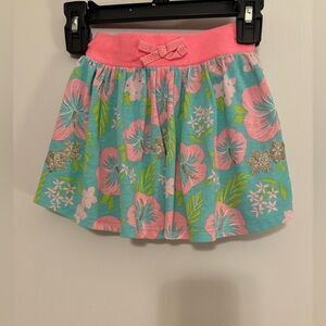 Floral Kids Skirt - Pink and Blue